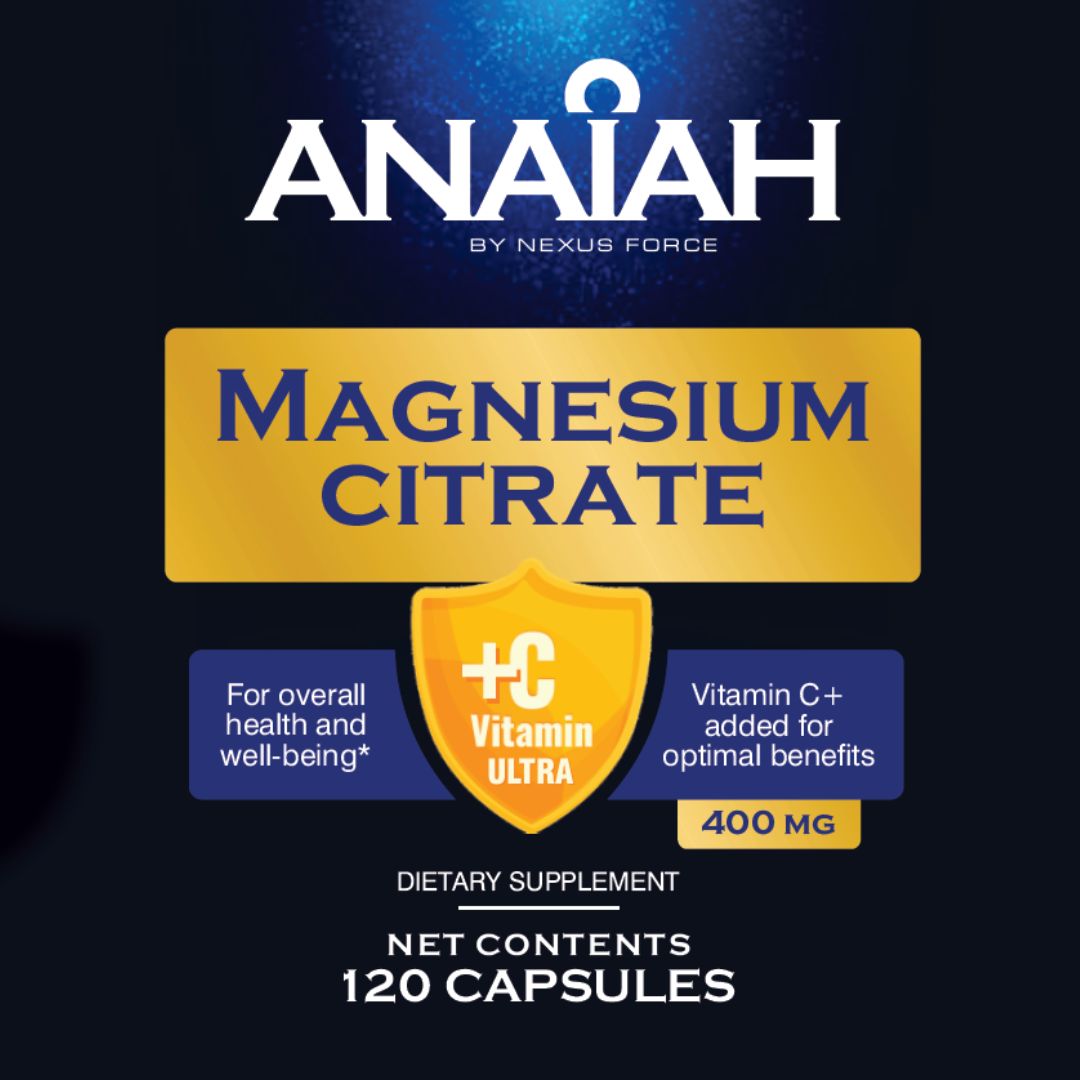 Magnesium Citrate 400 mg per serving with added Vitamin C